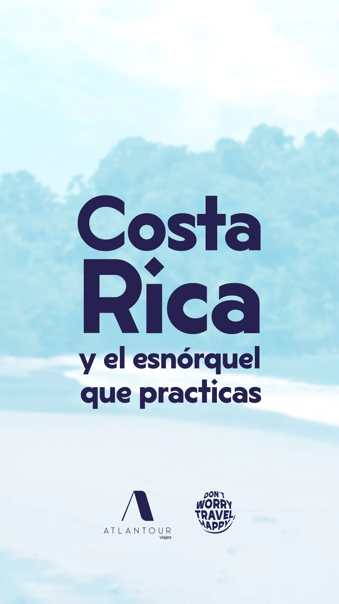 Diseño para redes de la campaña Atlantour — destino Costa Rica