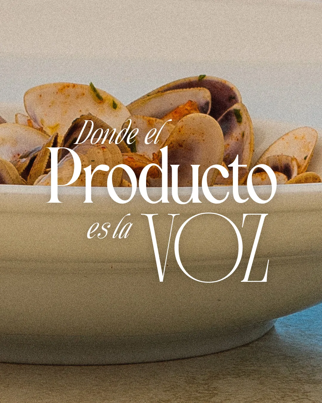 Gráfica de campaña «Donde el producto es la voz»