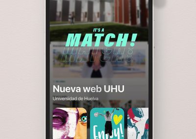 Campaña nueva web Universidad de Huelva